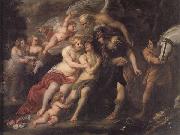 Jan Van Den Hoecke Hercules between Vice and Virtue oil painting